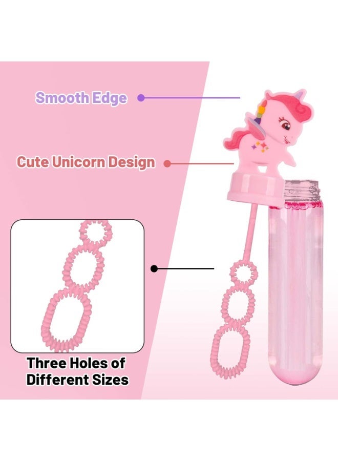 REZZOSS Unicorn Bubble Wand 24Pcs Party Favors for Kids – Magical Return Gifts for Birthday Party, Mini Bubble Blower Toys for Girls & Boys – Unicorn Themed Goody Bag Fillers, Outdoor Summer Fun Toys, Party Giveaways, Wedding & Classroom Rewards for Kids, Eid & Ramadan Gift - Image 3